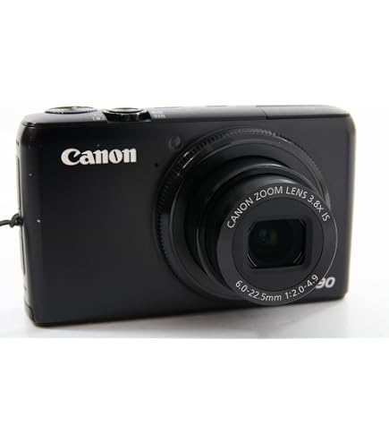 動作品✨Canon PowerShot S90 コンデジ　箱付き Canon PowerShot S90 Digital Camera (10 Megapixel, 3.8 Optical Zoom